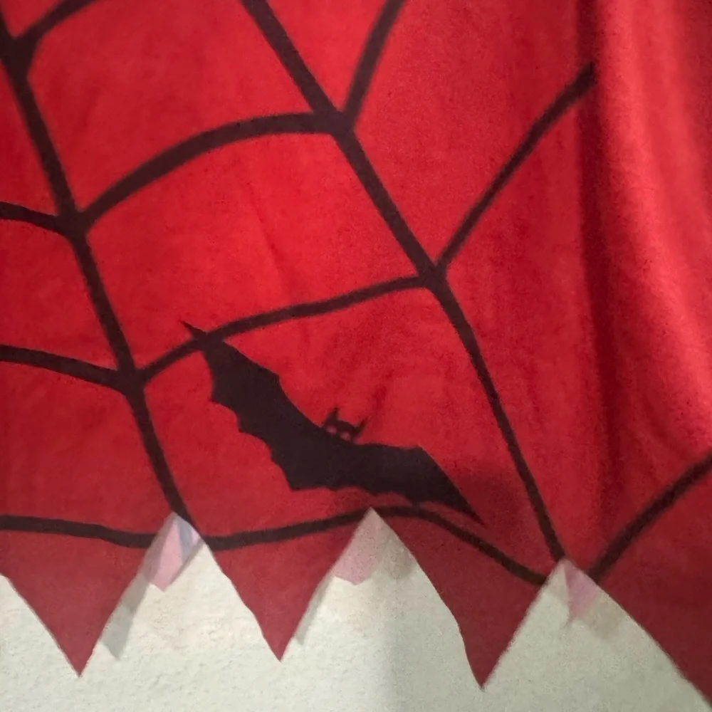 Womans Spider-Man spider web costume poncho one size